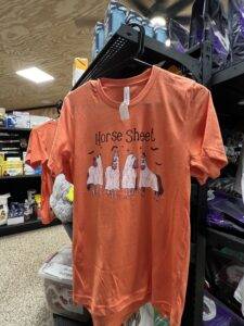 JS Farm and Ranch Winnie Feed Store Country Work Clothes Halloween Shirt 2