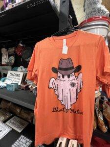 JS Farm and Ranch Winnie Feed Store Country Work Clothes Halloween Shirt 3