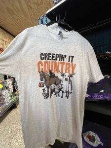 JS Farm and Ranch Winnie Feed Store Country Work Clothes Halloween Shirt 5