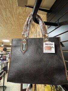 JS Farm and Ranch Winnie Feed Store Country Work Clothes Leather Wallet Purse 5