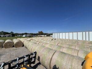 JS Farm and Ranch Winnie Feed Store Round Hay Bales for Sale